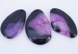 NGP903 5PCS 35-45mm*55-70mm freeform agate druzy geode gemstone pendants