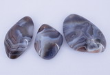 NGP935 2PCS 35-45mm*45-65mm nuggets botswana agate gemstone pendants