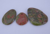 NGP939 5PCS 30-50mm*35-65mm freeform unakite gemstone pendants