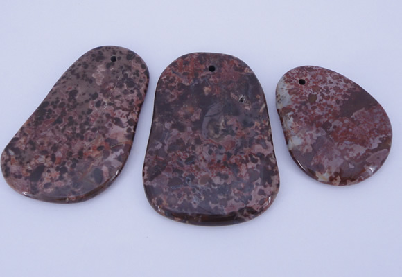 NGP941 5PCS 35-45mm*45-65mm freeform jasper gemstone pendants