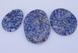 NGP945 5PCS 30-40mm*40-60mm freeform blue spot gemstone pendants