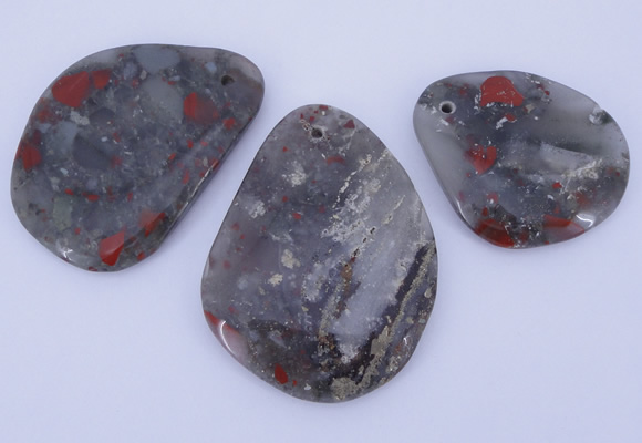 NGP953 5PCS 35-50mm*45-60mm freeform jasper gemstone pendants