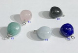 NGP9702 10mm teardrop  mixed gemstone pendants wholesale