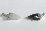 NGP9720 11*16mm arrowhead-shaped  mixed gemstone pendants wholesale