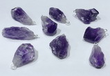 NGP9750 10*16mm-18*25mm freeform amethyst pendants wholesale