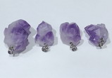 NGP9753 15*20mm-20*30mm freeform amethyst pendants wholesale