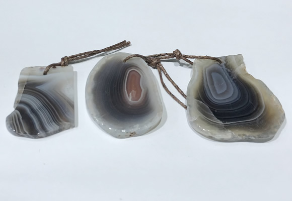 NGP9762 25*30mm-30*45mm freeform botswana agate pendants