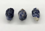 NGP9817 22*35mm - 25*40mm faceted nuggets sodalite gemstone pendants