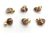 NGP9866 10*15mm faceted oval sunstone pendant