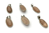 NGP9870 12*20mm oval sunstone pendant