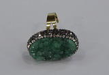 NGR1015 20*25mm - 22*30mm oval druzy quartz rings wholesale