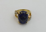 NGR2012 10*15mm faceted oval lapis lazuli gemstone rings