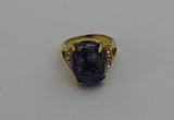 NGR2032 10*15mm faceted oval lapis lazuli gemstone rings