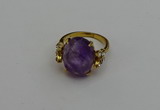 NGR2062 10*15mm faceted oval amethyst gemstone rings wholesale