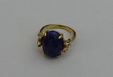 NGR2072 10*15mm faceted oval lapis lazuli gemstone rings