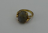 NGR2075 10*15mm faceted oval labradorite gemstone rings