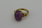 NGR2082 10*15mm faceted oval amethyst gemstone rings wholesale