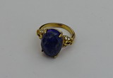 NGR2092 10*15mm faceted oval lapis lazuli gemstone rings