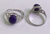 NGR3018 925 sterling silver with 8*10mm oval charoite rings