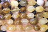 NUGG161 15 inches 10*12mm - 13*18mm nuggets quartz beads