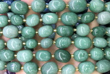 NUGG167 15 inches 10*12mm - 13*18mm nuggets green aventurine beads