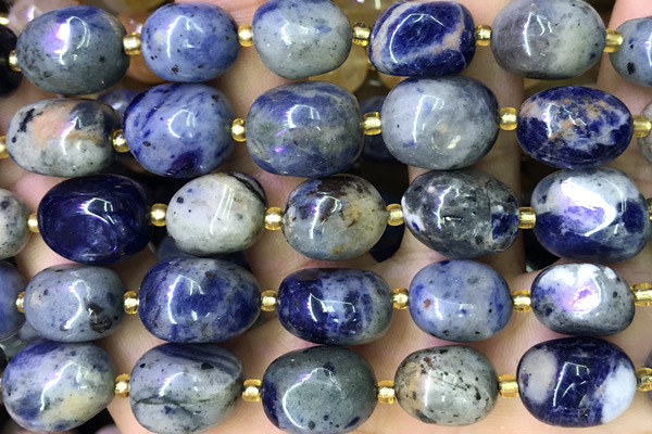 NUGG172 15 inches 10*12mm - 13*18mm nuggets sodalite beads