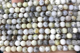 OPAL10 15 inches 6mm faceted white opal beads