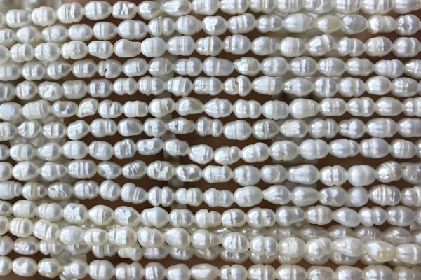 PEAR04 14 inches 3mm – 3.5mm white freshwater pearl beads