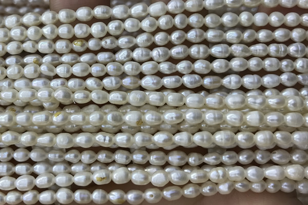 PEAR06 14 inches 3.5mm – 4mm white freshwater pearl beads