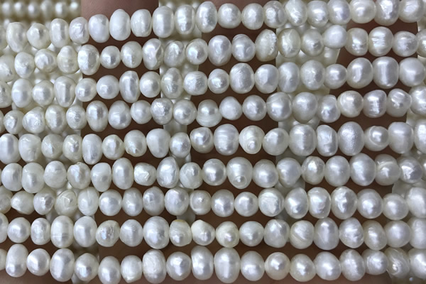 PEAR17 14 inches 4mm – 5mm white freshwater pearl beads