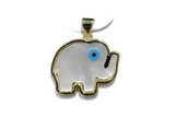 Pend102 20*22mm copper elephant pendant shell gold plated