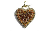 Pend65 17mm copper heart pendant pave zirconia gold plated