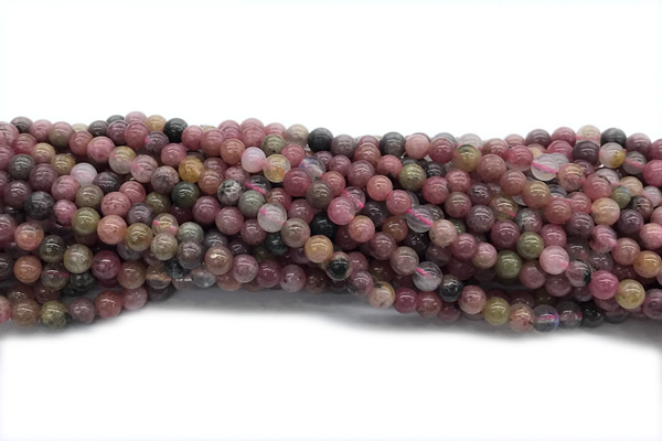 RHOD01 15 inches 6mm round fowlerite gemstone beads