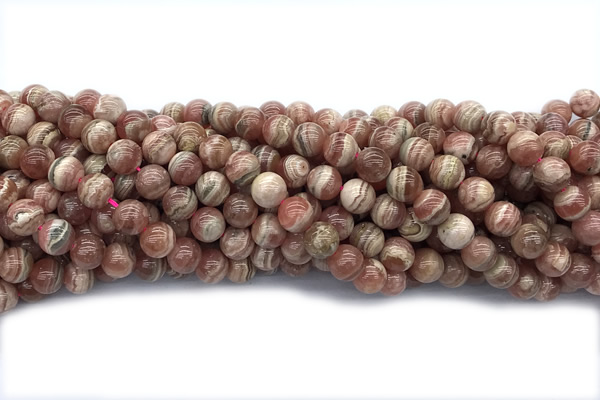 RHOD09 15 inches 9mm round rhodochrosite gemstone beads