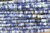 ROND170 15 inches 2*4mm rondelle blue spot stone gemstone beads