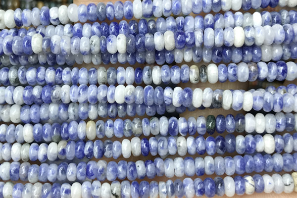 ROND170 15 inches 2*4mm rondelle blue spot stone gemstone beads