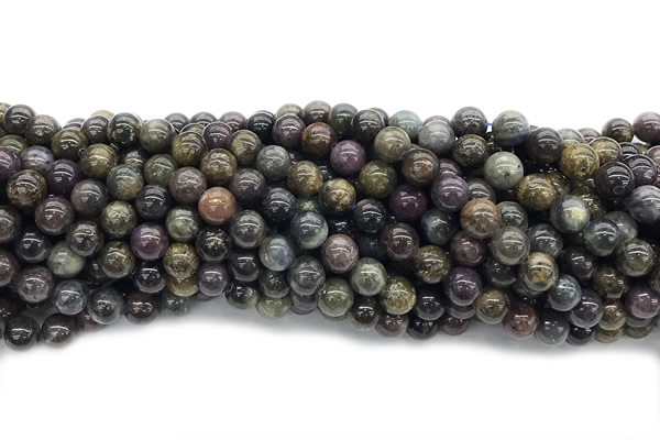 RUBY02 15 inches 8mm round ruby sapphire gemstone beads