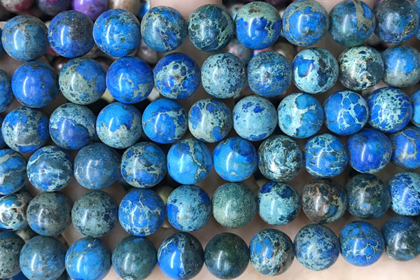 SEAS112 15 inches 10mm round dyed imperial jasper beads