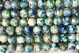 SEAS122 15 inches 10mm round dyed imperial jasper beads