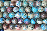 SEAS132 15 inches 12mm round dyed imperial jasper beads