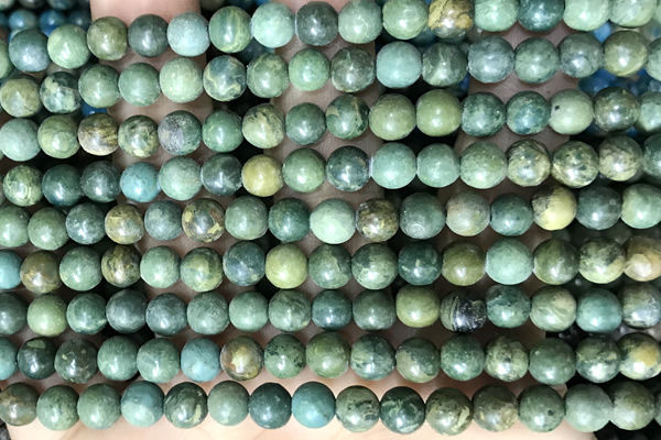 SEAS38 15 inches 6mm round dyed imperial jasper beads