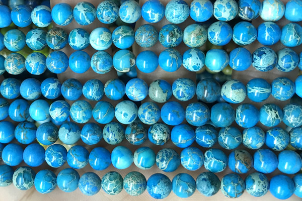 SEAS41 15 inches 6mm round dyed imperial jasper beads