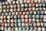 SEAS80 15 inches 8mm round dyed imperial jasper beads