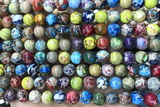 SEAS87 15 inches 8mm round dyed imperial jasper beads