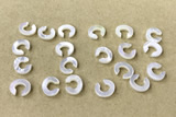 Shel17 8*10mm Natural White Shell Alphabet Letter Pendant