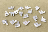 Shel20 8*10mm Natural White Shell Alphabet Letter Pendant