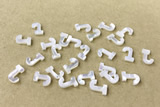 Shel24 7*10mm Natural White Shell Alphabet Letter Pendant