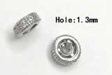 Silv101 2.3*6mm Cubic Zirconia Micro Pave 925 Sterling Silver