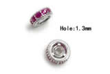 Silv104 2.3*6mm Cubic Zirconia Micro Pave 925 Sterling Silver