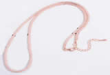 Silv93 2.1mm*45cm 925 Sterling Necklace Chain Rose Gold Plated